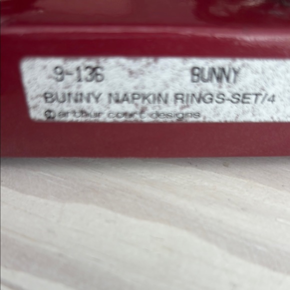 NIB VTG Arthur Court Silver Rabbit Napkin Rings - Picture 3 of 6